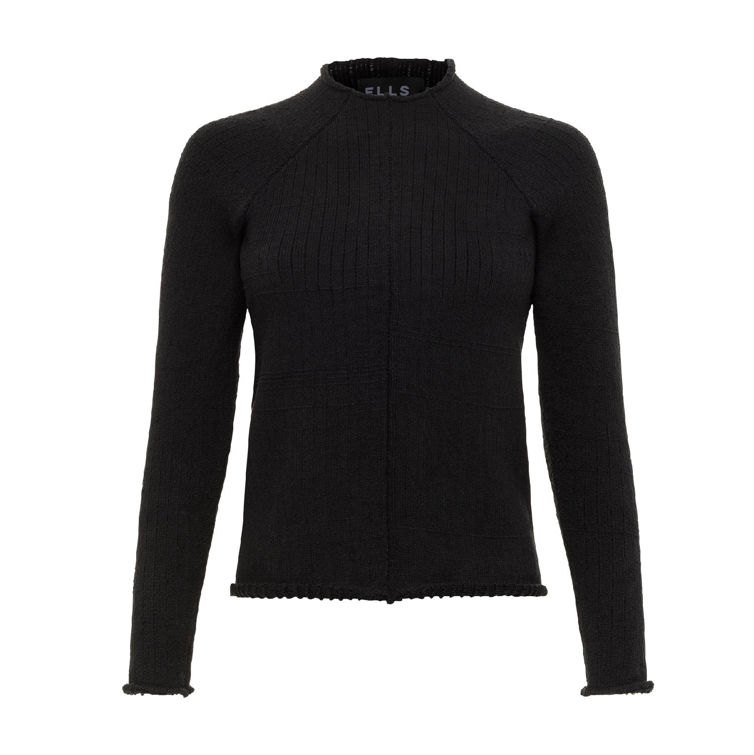 raglan sweater in black