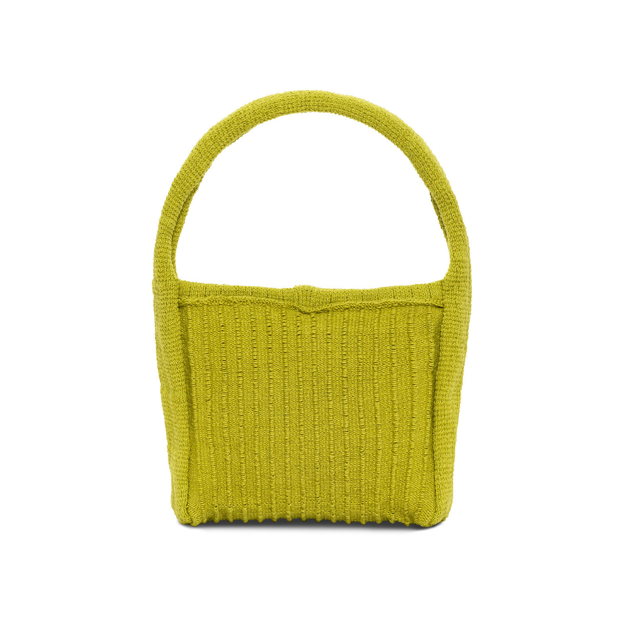 knit shoulder bag in lime 